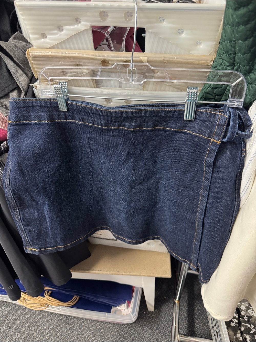 Harper heritage denim skort xl // 083012
